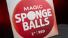 Magic Sponge Balls 4PK RED 3" by Murphy's Magic