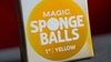 Magic Sponge Balls 4PK YELLOW 1" by Murphy's Magic