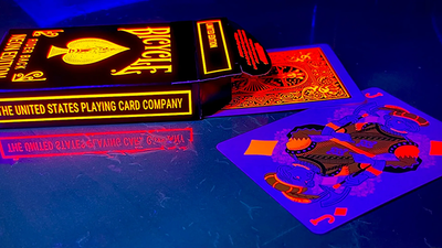 Bicycle Neon Solar-Orange Rider Back Playing Cards