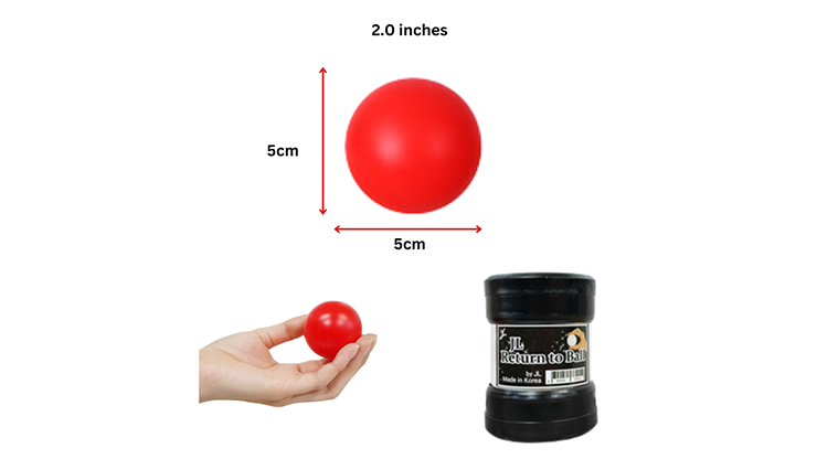 Return Ball (Red, 2") by JL Magic