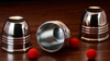 Cups and Balls Set SMALL (Stainless-Steel) by Bluether Magic and Raphael