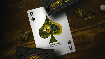 Secret Tale Ragnar White Bee Collector's  Playing Cards