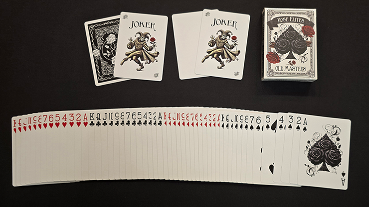 Rose Elites - Old Masters (Black) Marked Deck Playing Cards