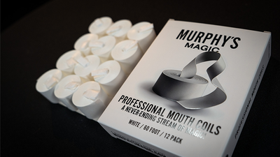 Professional Mouth Coils 60ft white (12pk) by Murphy's Magic