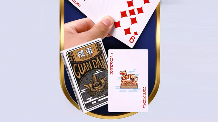 GUAN DAM -Warriors of the Three Kingdoms (Black) Playing Cards by YOKAGAME