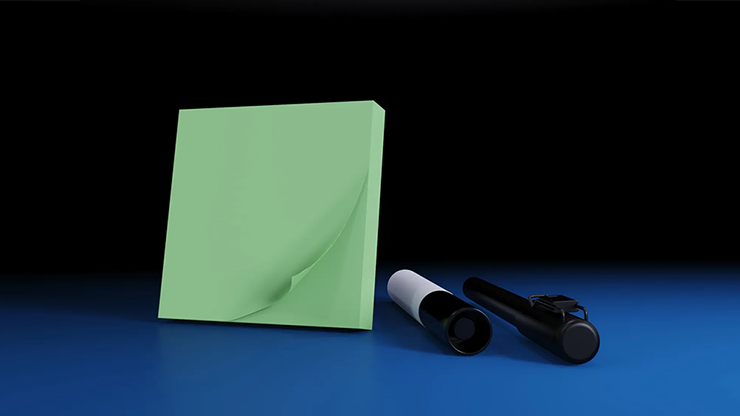 The Iarvel Magic Post-It Pad (Green) by Iarvel Magic