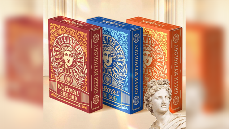 Sun God Greek Mythology Themed Red Edition Playing Cards
