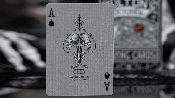 FULTONS OCTOBER TOMBSTONE GREY PLAYING CARDS