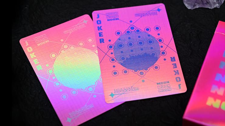 Moon (Pink Holo) Playing Cards