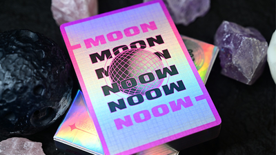 Moon (White Holo) Playing Cards