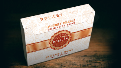 Paisley Ton sur Ton Poudre Orange Foil Designer's Choice