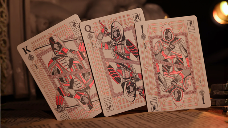 Assassin's Creed Legacy Version 2 Garnet (Hidden Blade Black) Playing Cards