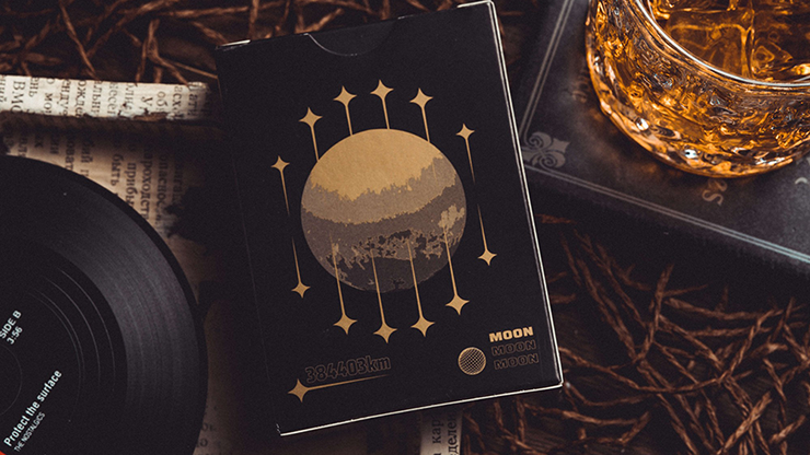 Moon (Black) Playing Cards