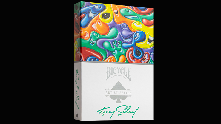 Bicycle Kenny Scharf Purple/Orange Box Set by US Playing Cards