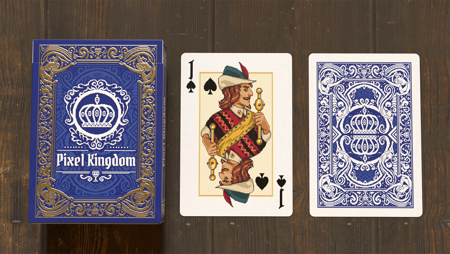 Pixel Kingdom (Sapphire Blue Edition) Playing Cards