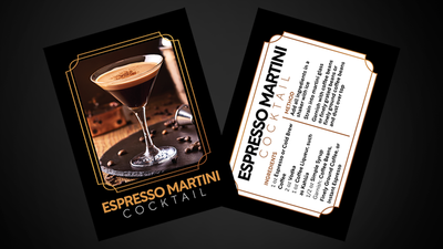 Cocktail Cards (Espresso Martini) by Svenpad