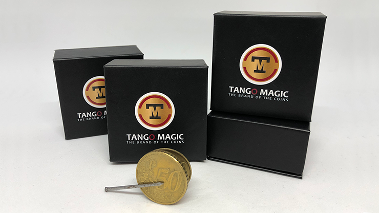 Magnetic Flipper Coin E0033 (50 Cent Euro) by Tango- Trick