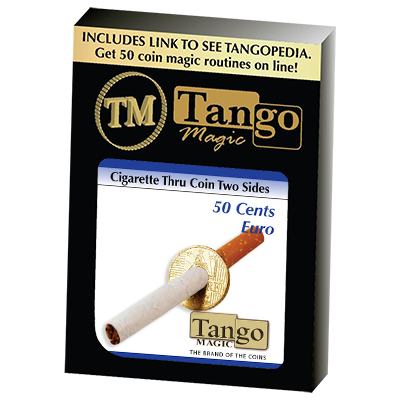 Cigarette Through (50 Cent Euro, Two Sided) by Tango - Trick