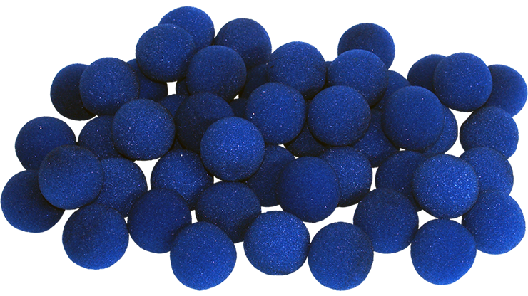 2 inch Super Soft Sponge Ball (Blue) Bag of 50 from Magic by Gosh