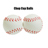Chop Cup Balls Large White Leather (Set of 2) by Leo Smetsers - Trick