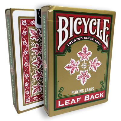 Bicycle Leaf Back Deck (Red) by Gambler's Warehouse