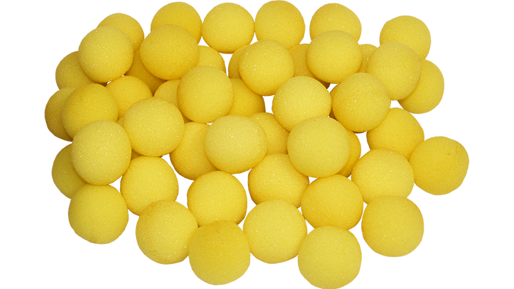 1 inch Super Soft Sponge Ball (Yellow) Bag of 50 from Magic By Gosh