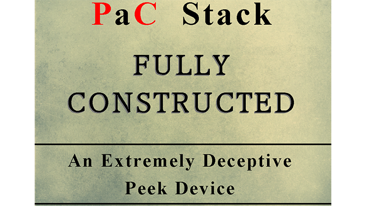 PaC Stack: Fully Constructed (Gimmicks and Online Instructions) by Paul Carnazzo - Trick