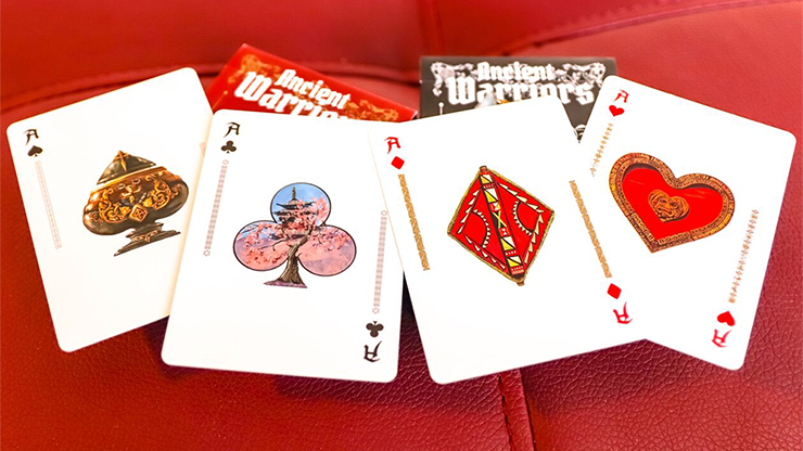 Ancient Warriors (Black) Playing Cards