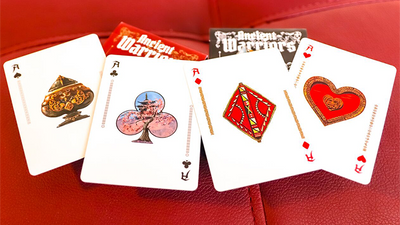 Ancient Warriors (Black) Playing Cards