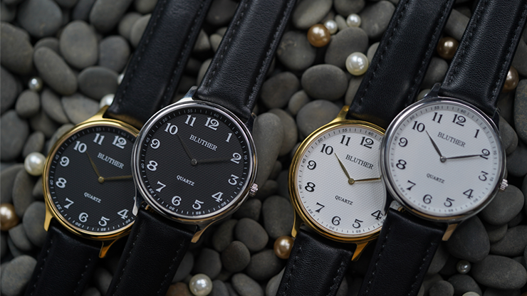 Infinity Watch V3 - Silver Case Black Dial / STD Version (Gimmick and Online Instructions) by Bluether Magic - Trick