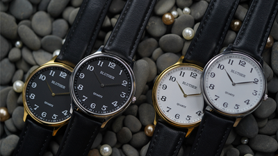 Infinity Watch V3 - Silver Case Black Dial / STD Version (Gimmick and Online Instructions) by Bluether Magic - Trick