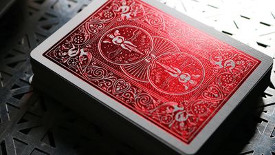Bicycle Rider Back Crimson Luxe (Red) Version 2 by US Playing Card Co
