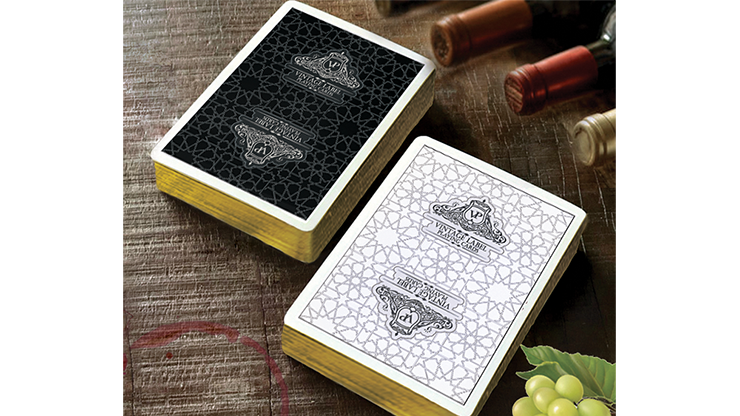 Vintage Label Playing Cards (Gold Gilded Black Edition) by Craig Maidment