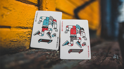 Skateboard V2 (Marked) Playing Cards by Riffle Shuffle