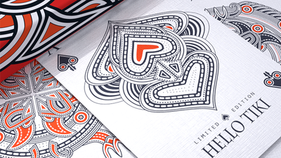 Hello Tiki (Red) Playing Cards