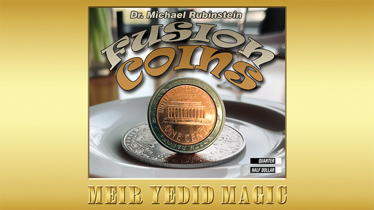 Fusion Coins Half Dollar (Gimmicks and Online Instructions) by Dr. Michael Rubinstein