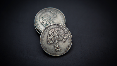 VICTORIA SKULL HEAD COIN by Men Zi  Magic
