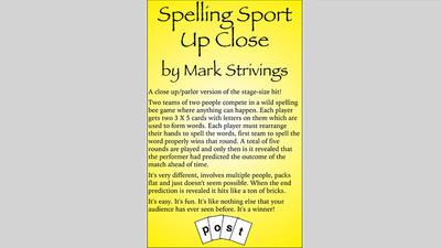 SPELLING SPORT CLOSE -UP by Mark Strivings - Trick