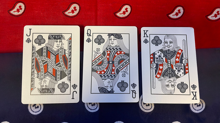 Gilded Bicycle Bandana (Blue) Playing Cards