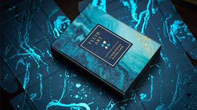 Fluid Art Blue (Luxury Edition) Playing Cards