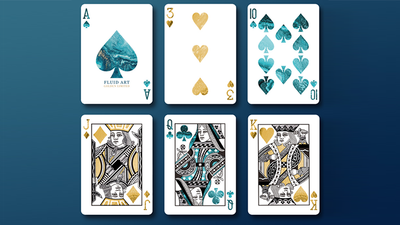 Fluid Art Blue (Luxury Edition) Playing Cards