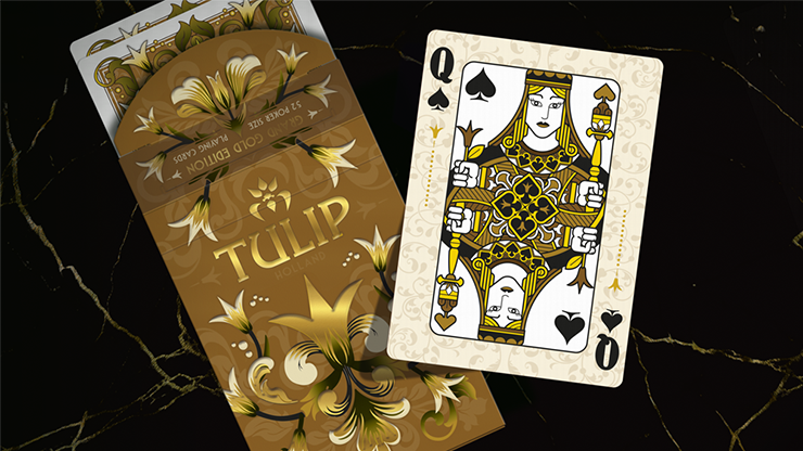 Grand Tulip Gold Playing Cards