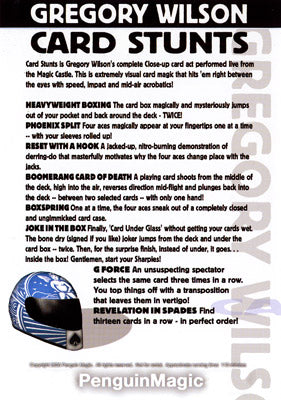 Card Stunts by Gregory Wilson - DVD