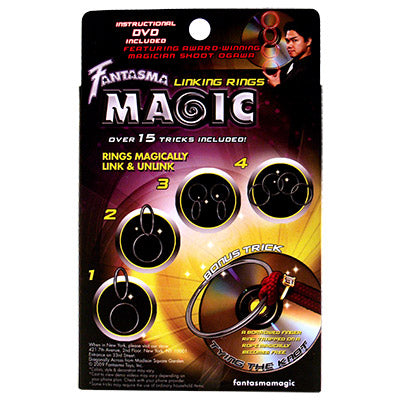 Linking Rings ( 4 Ring Set and Instructions ) by Fantasma Magic - Trick