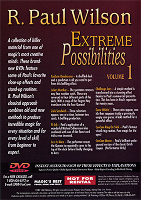 Extreme Possibilities Volume 1 by R. Paul Wilson - DVD