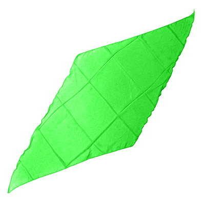 Diamond Cut Silk 36 inch (GREEN) by Magic by Gosh - Trick