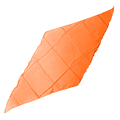 Diamond Cut Silk 36 inch (ORANGE) by Magic by Gosh - Trick