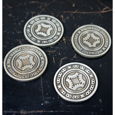 Half Dollar Coin (Gun Metal Grey) by Mechanic Industries - Trick