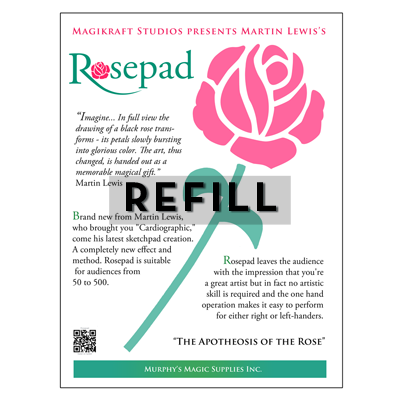 The Rose Pad REFILL by Martin Lewis - Trick